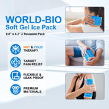 WORLD-BIO pack gel glace pour tête, soulagement ciblé et usage pratique