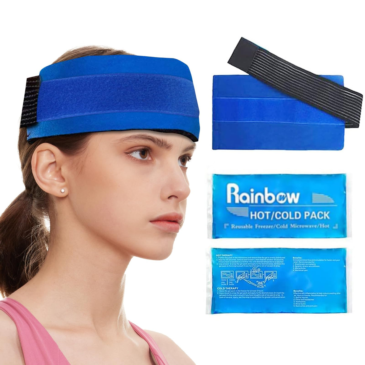 Pochettes WORLD-BIO gel glace double : deux poches réutilisables pour thérapie froide pratique.