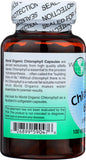 World Organic Chlorophylle 100 mg, contenu du bocal, couleur naturelle