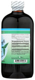 Étiquette du World Organic Chlorophylle Liquide Menthe en gros plan.