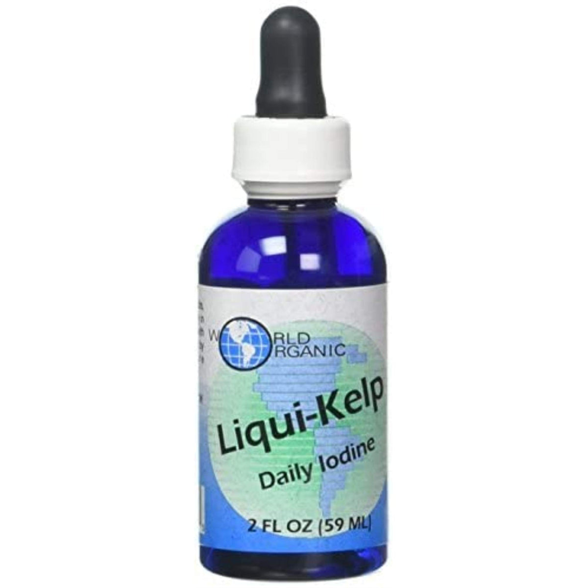 World Organic Kelp Liquide, bouteille-pour pratique pour ajouter une dose dans vos boissons quotidiennes.