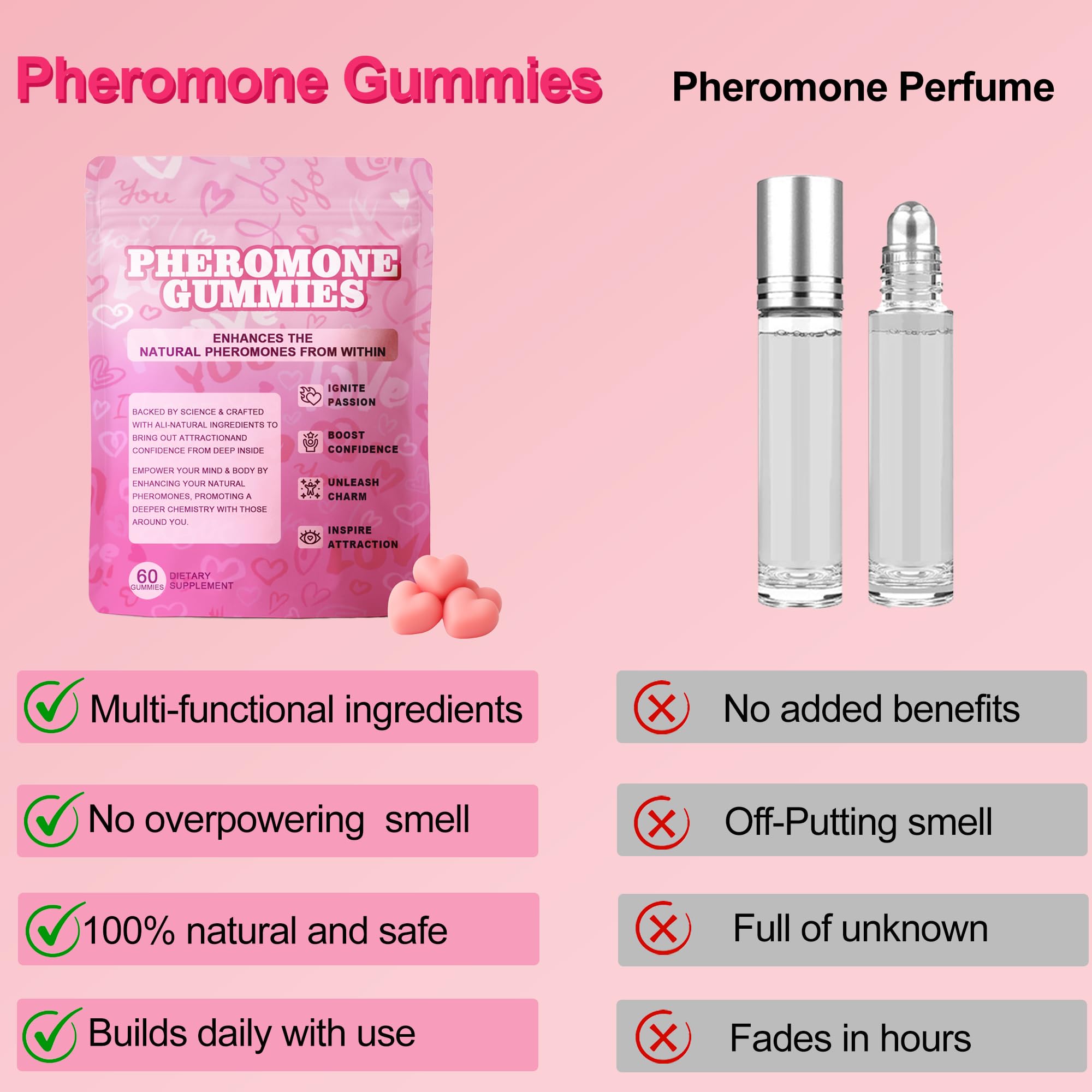 Gout fraise des gommes WOVOEO, plaisir sain et fraîcheur intime.