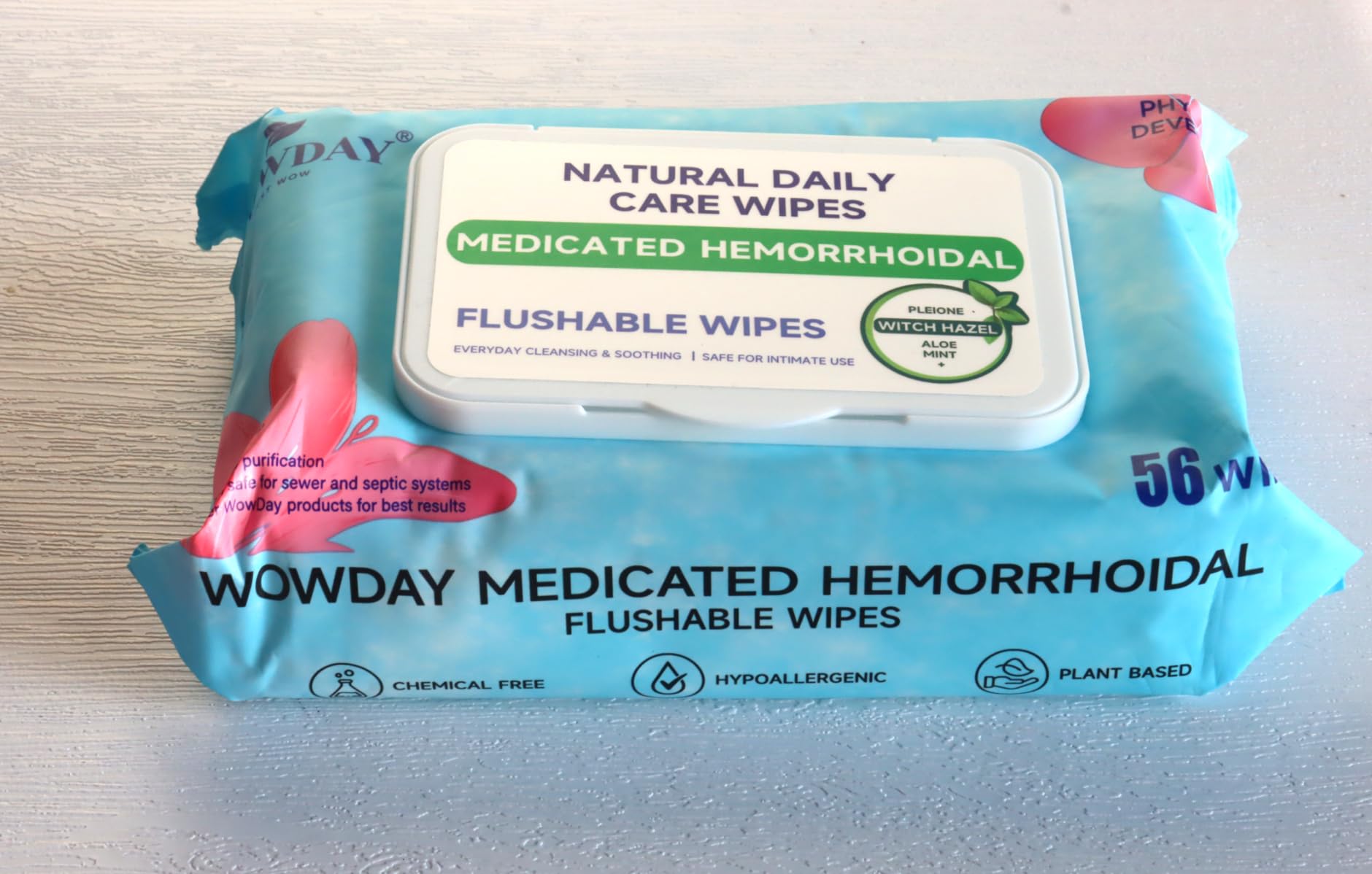 Lingettes WowDay pour grossesse et postpartum, soin doux du périnée sensible.