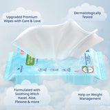 Lingettes WowDay sans parfum pour soin délicat des zones sensibles.