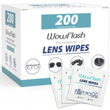 Wowflash lingettes nettoyage lunettes, paquet 200 pièces, nettoyage rapide et efficace.