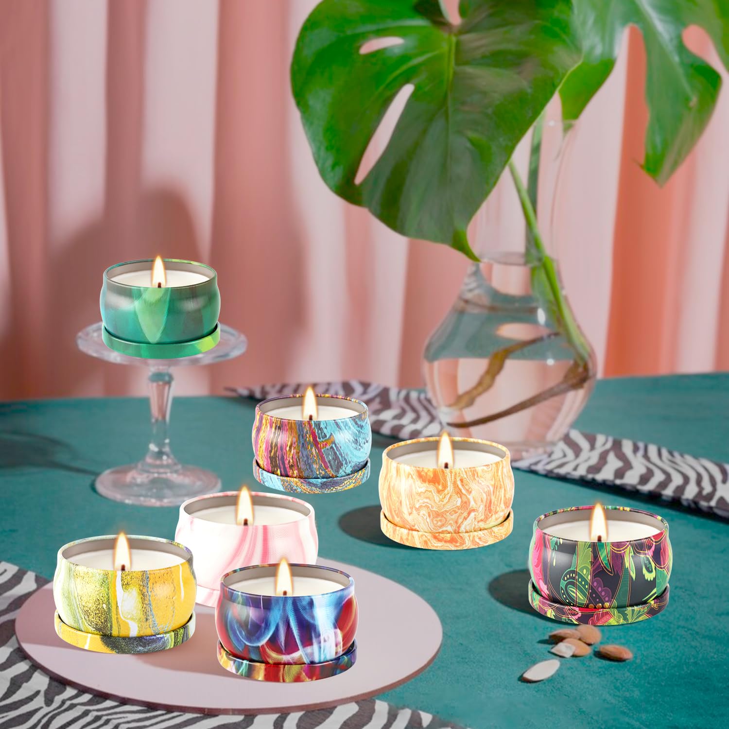 Bougie WPONSZU jarre nomade 70 g, boîte prête à voyager et décorer.
