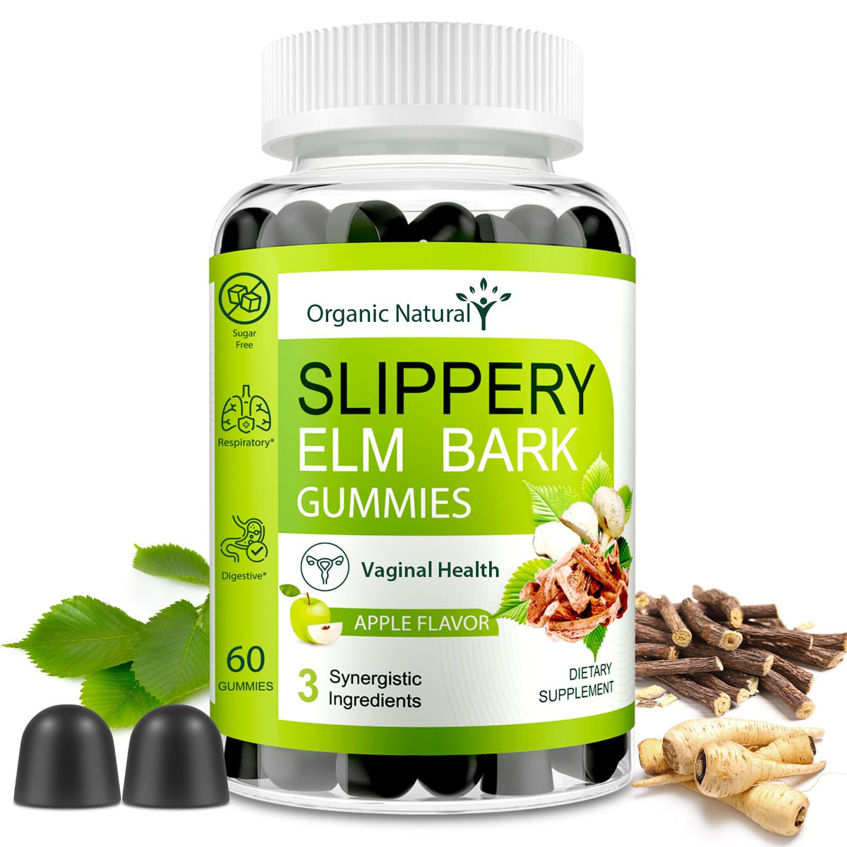 Wriayrui Slippery Elm bonbons emballage pratique et véganes pour le quotidien