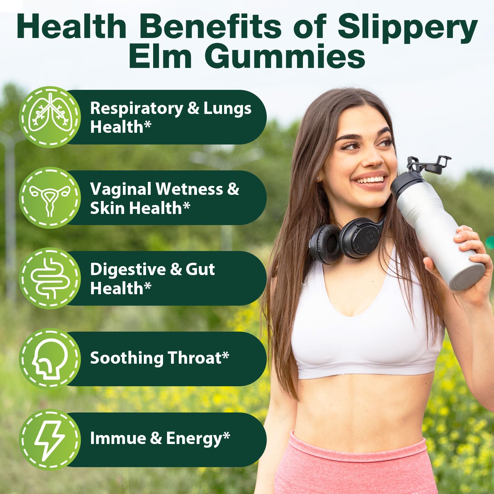 Wriayrui Slippery Elm bonbons texture gélifiée et douce