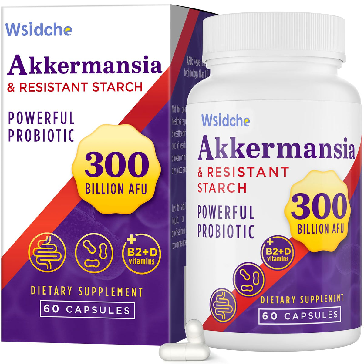 Wsidche Akkermansia en bouteille avec 300 milliards AFU, usage quotidien potentiel