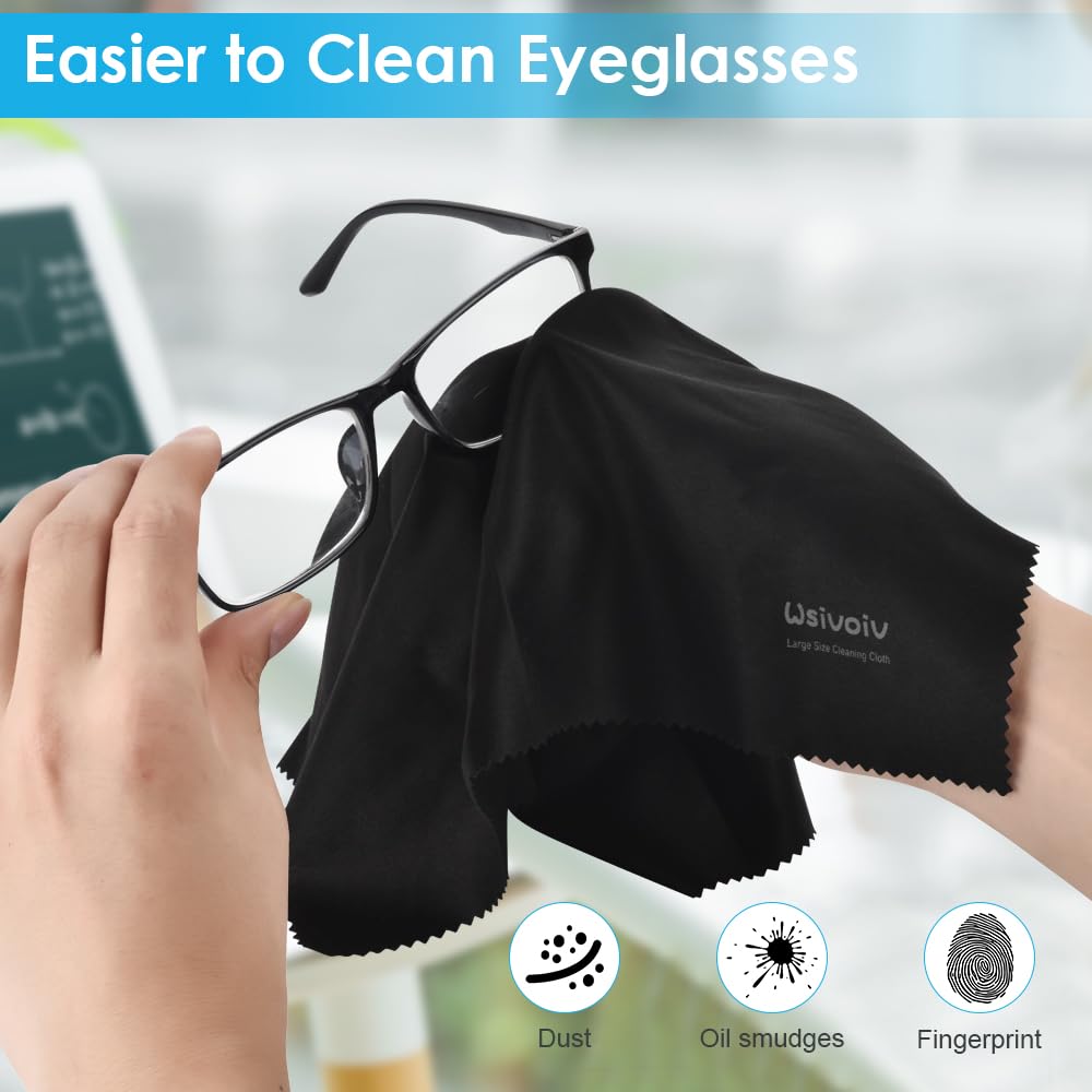 Wsivoiv chiffon microfibre doux pour lunettes et ecrans