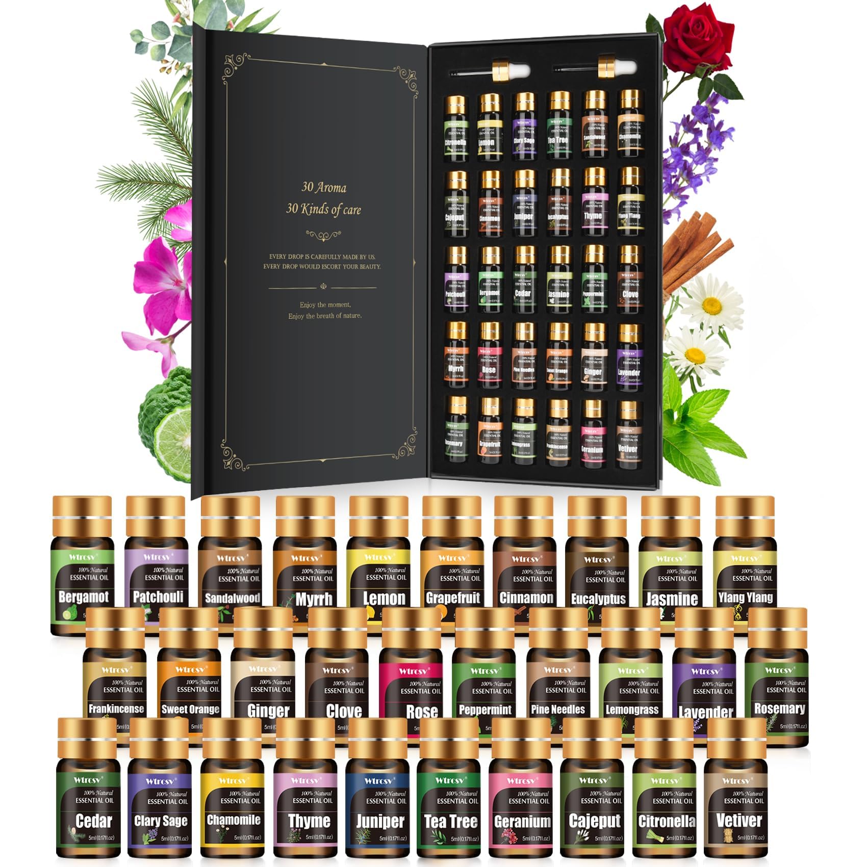 Wtrcsv citronnelle pour diffusion, ambiance fraîche et vivifiante