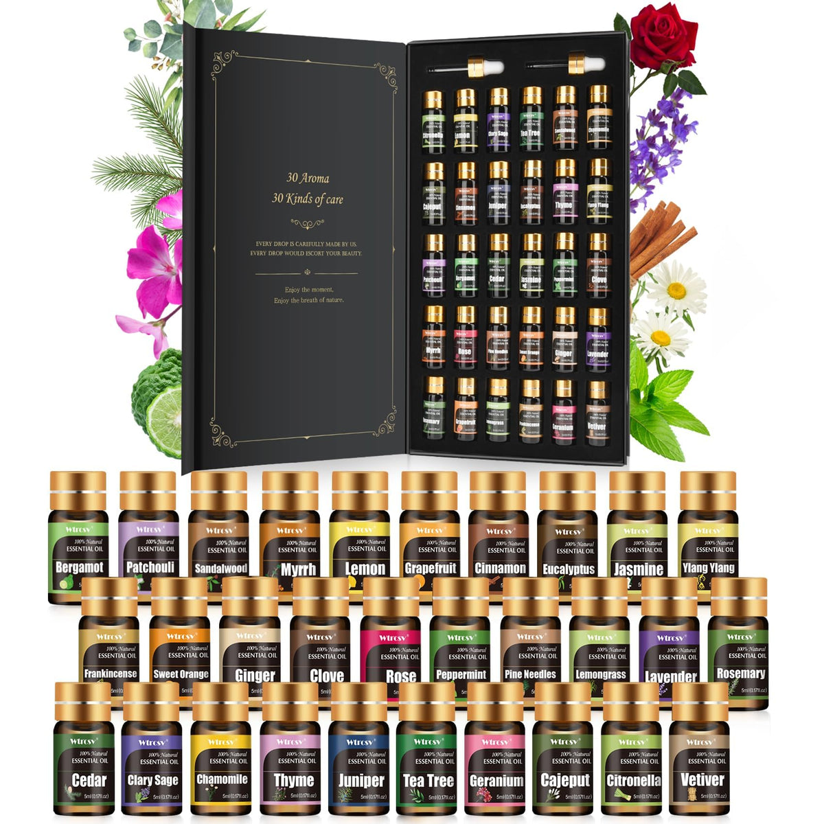 Wtrcsv citronnelle pour diffusion, ambiance fraîche et vivifiante