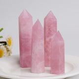 WUYOUSHI tour quartz rose image détaillée pour l'ensemble de cristaux.