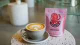 Wunderground Brain Wash poudre latte-thé-matcha, polyvalence gourmande pour boissons caféinées.