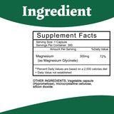 Capsules Wurpwia Magnésium Glycinate en gros plan, dosage précis pour absorption optimale.