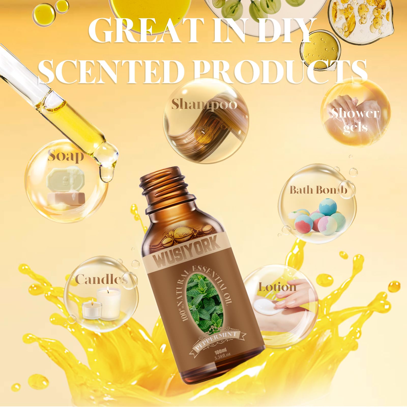 Parfum maison menthe-poivrée Wusiyork, création de fragrances personnalisées.