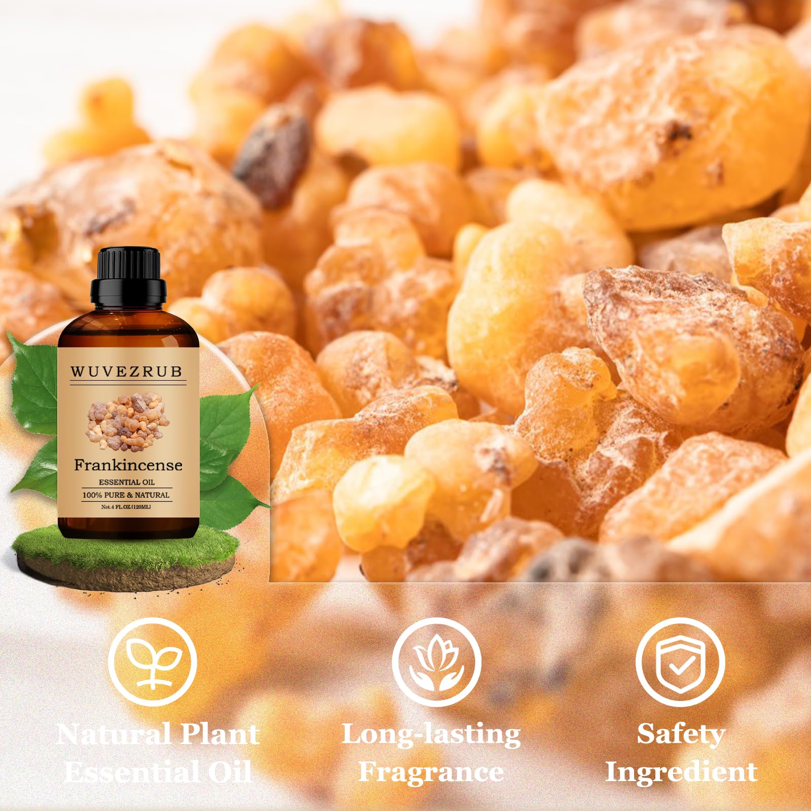 Wuvezrub frankincense gouttes-pour-diffuseur — parfum durable dans votre espace