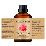 Huile Wuvezrub Géranium sans additifs pour soins naturels