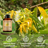 Wuvezrub gouttes huile Ylang-Ylang pour parfumer bougies et cosmétiques.
