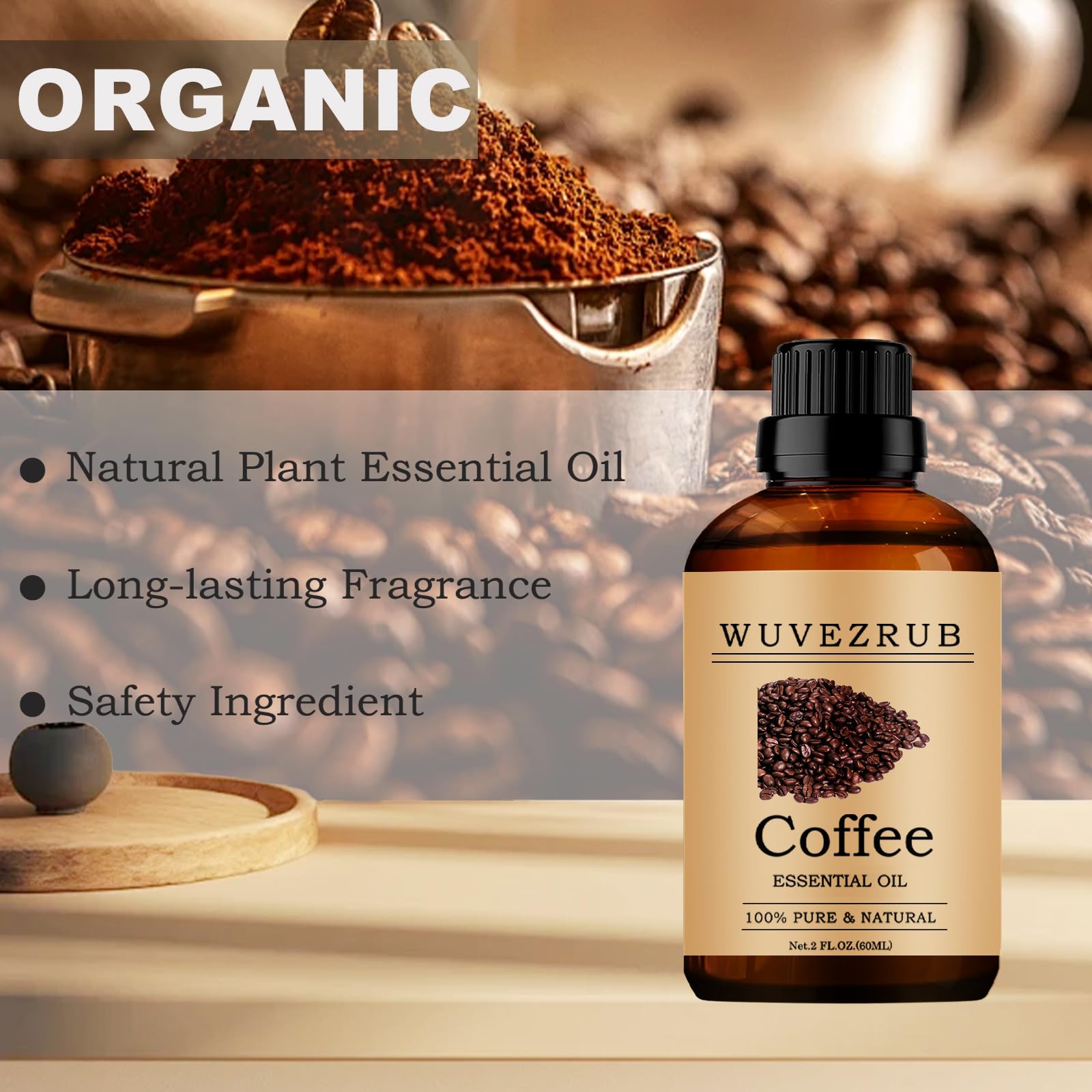 Huile Wuvezrub café soin visage, ajoutez 1–2 gouttes dans votre routine.