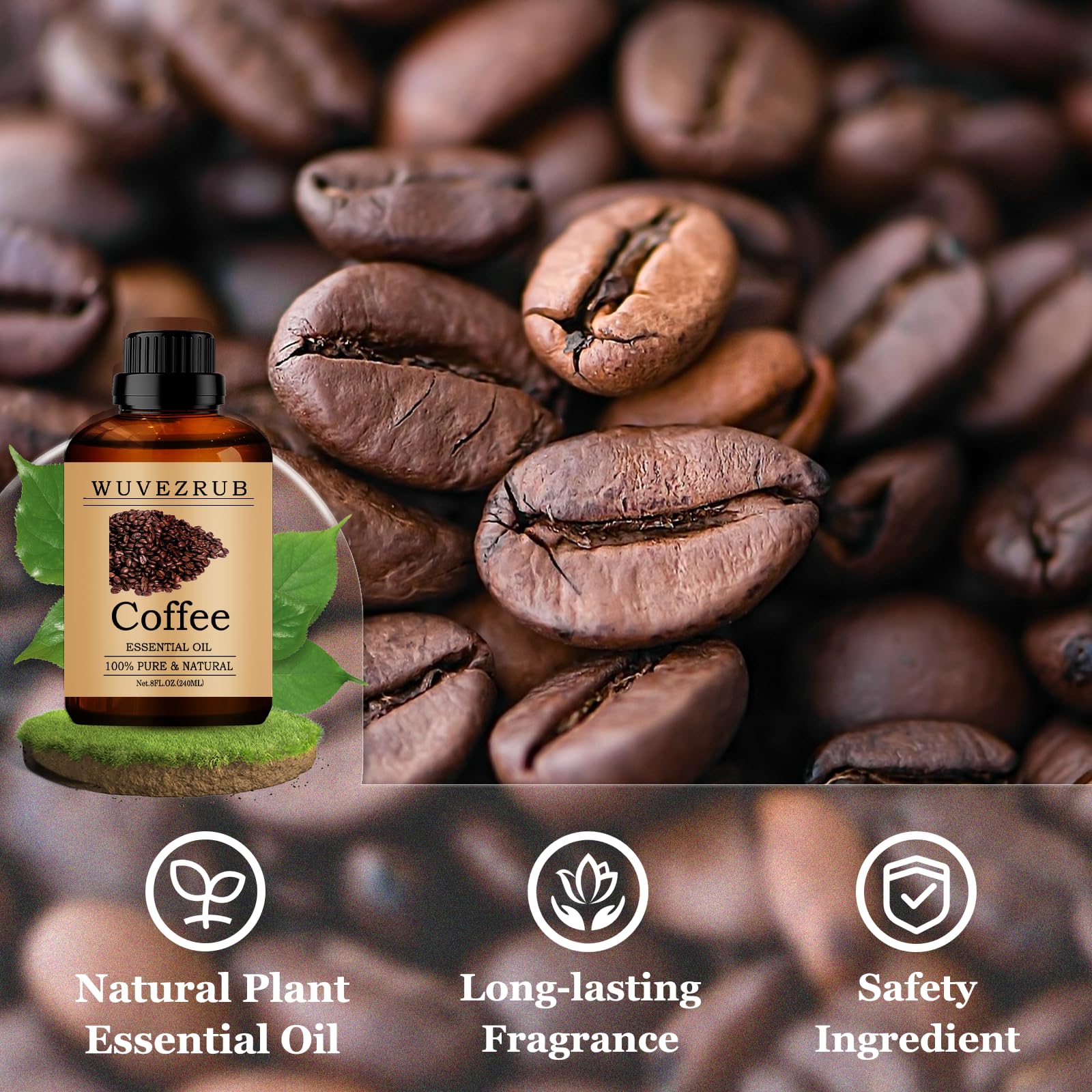 Wuvezrub huile café - parfum fait maison pour bougies et savons.