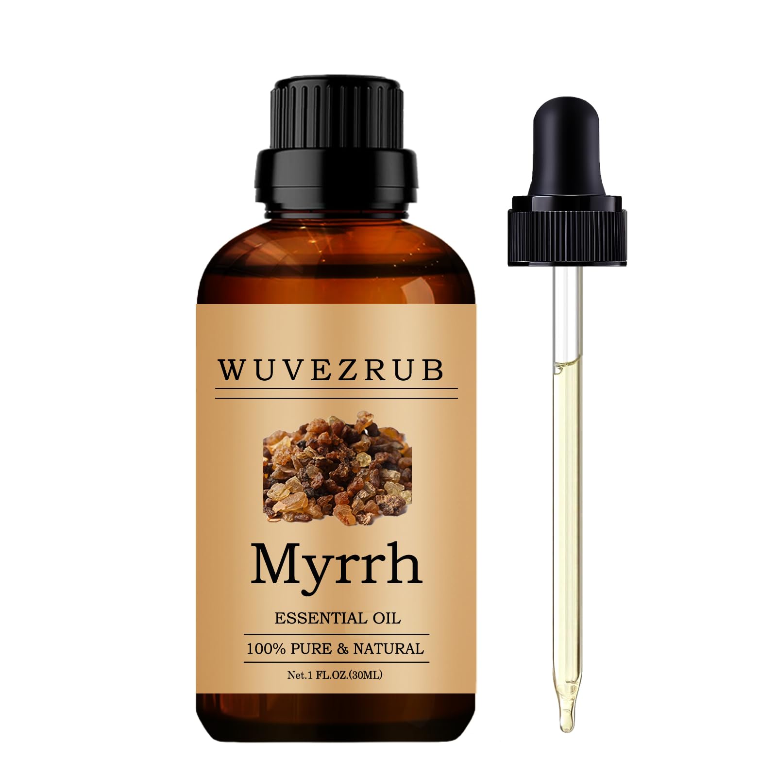 Wuvezrub huile de myrrhe – Bouteille 30 ml prête à diffuser un parfum apaisant