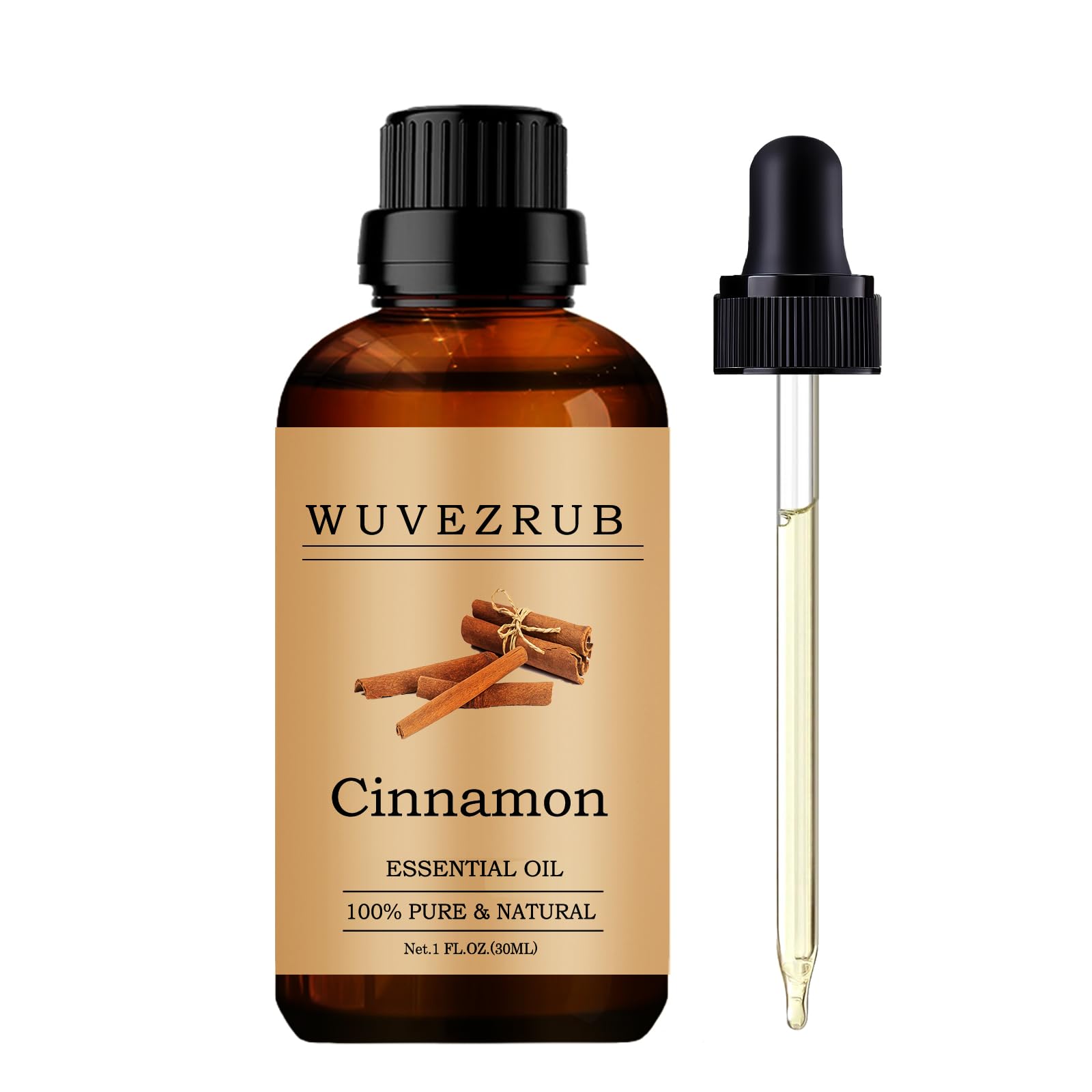 Wuvezrub huile essentielle cannelle — bouteille 30 ml prête à diffuser l'arôme