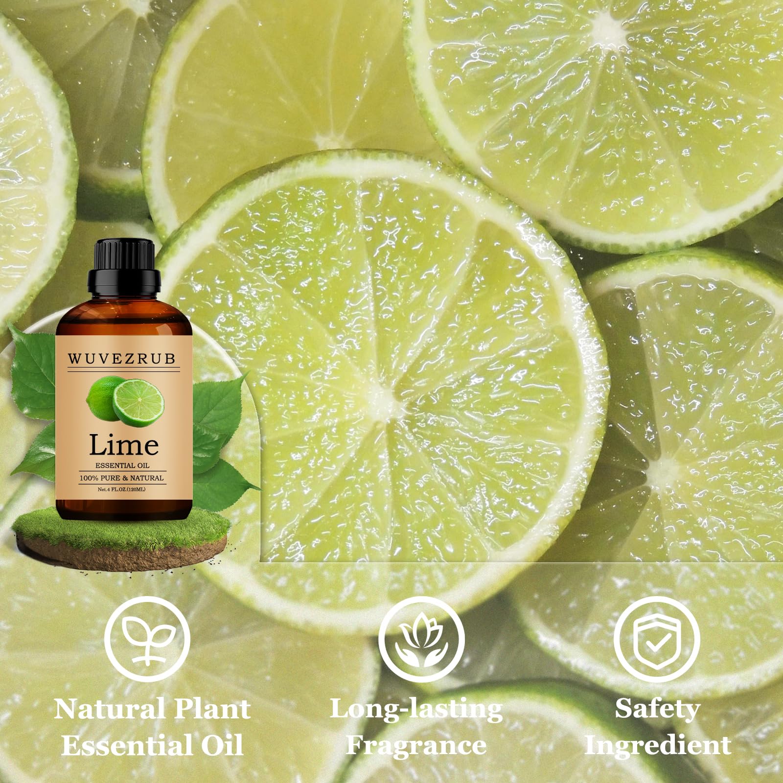 Wuvezrub huile essentielle citron vert parfum bougies et savons.