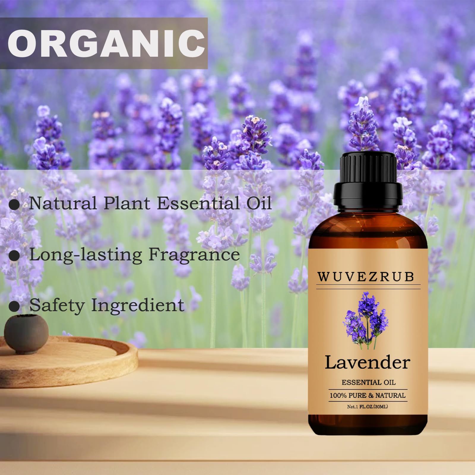 Soin de peau Wuvezrub Lavande: 1-2 gouttes dans tonique ou sérum.