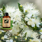 Parfum maison durable grâce à l'huile de myrte Wuvezrub pour bougies ou savons.