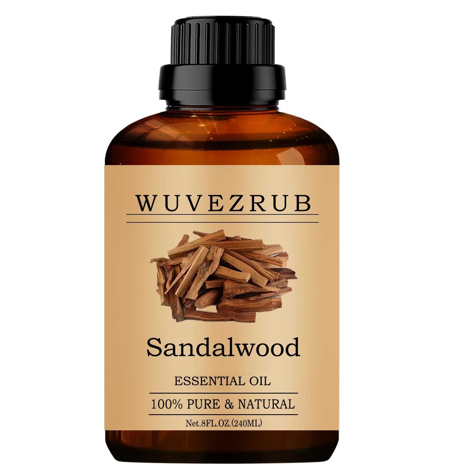 Huile Santal Wuvezrub pure en flacon 240 ml pour diffusion aromatique