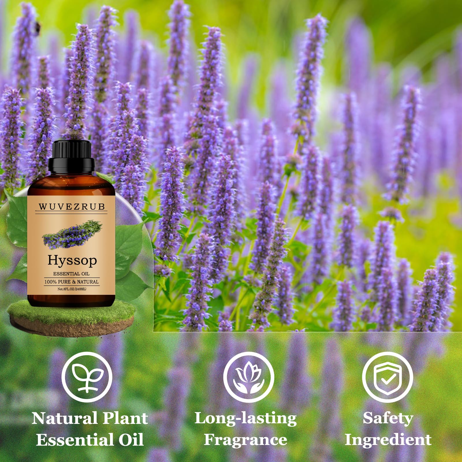 Parfum maison durable pour bougies et savons grâce à Wuvezrub Hyssop.