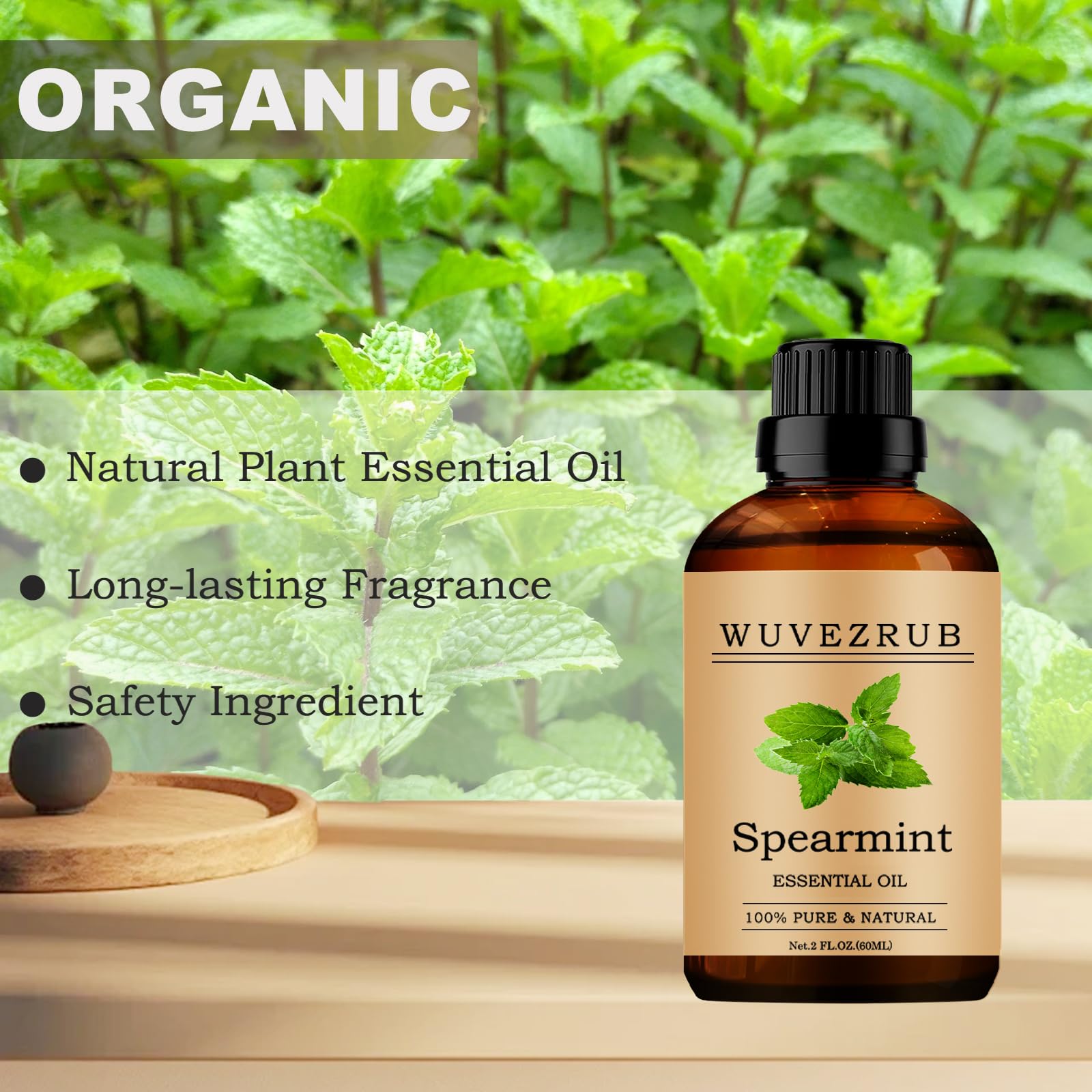 Soin peau: Wuvezrub menthe verte dans tonique ou sérum.