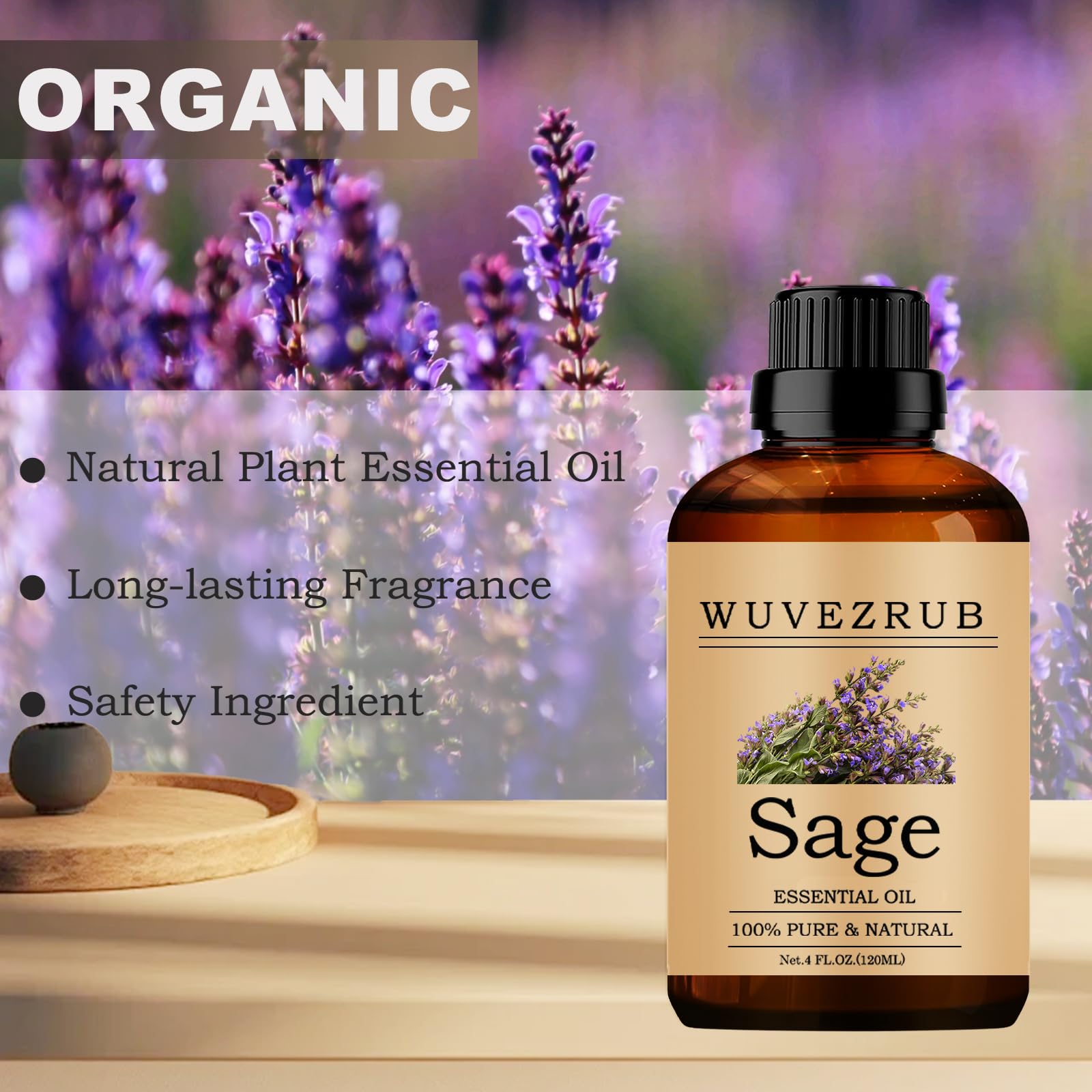 Sauge Wuvezrub pour soin peau, ajoutez à toner ou crème.