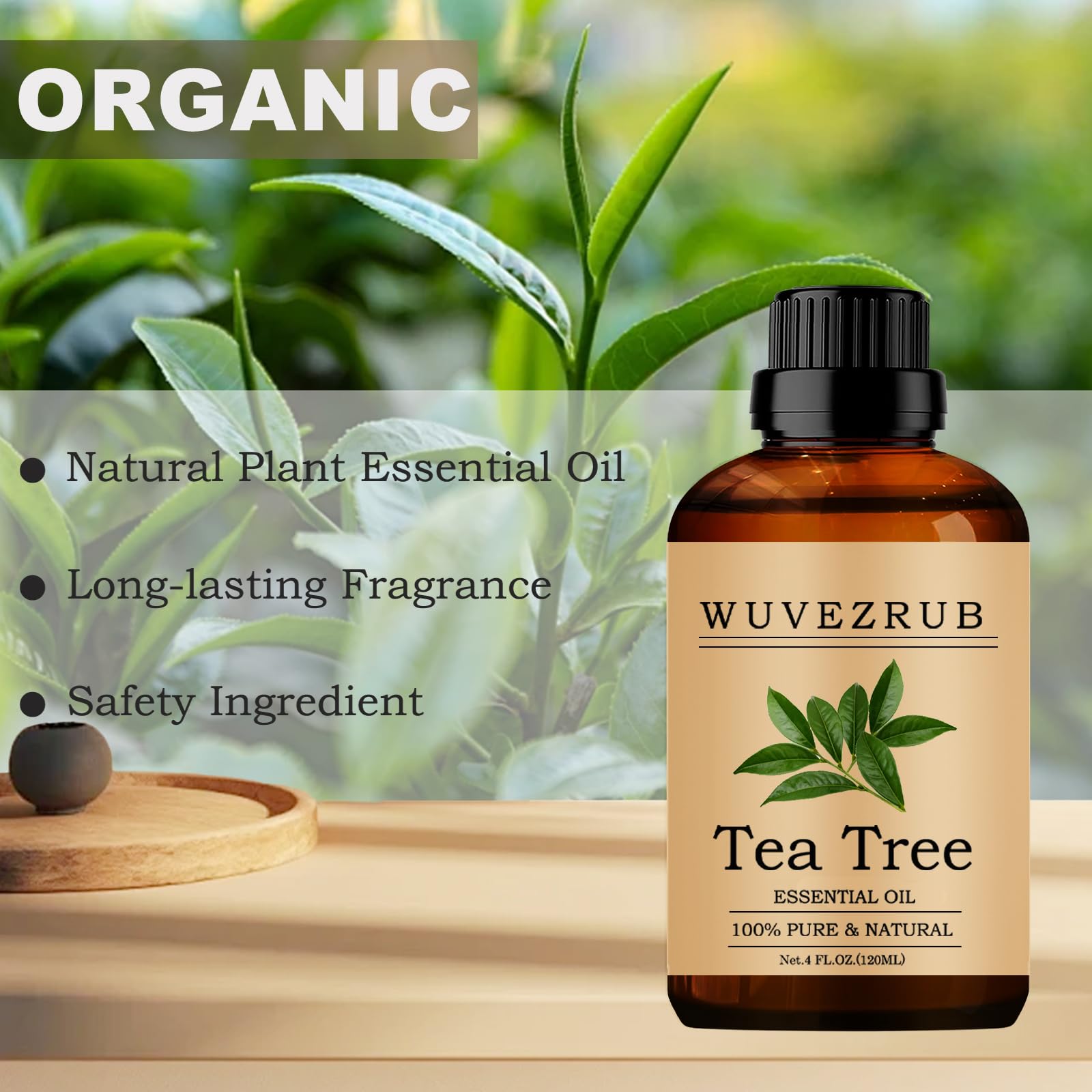 Soin peau Wuvezrub arbre-a-the — application douce dans la routine.