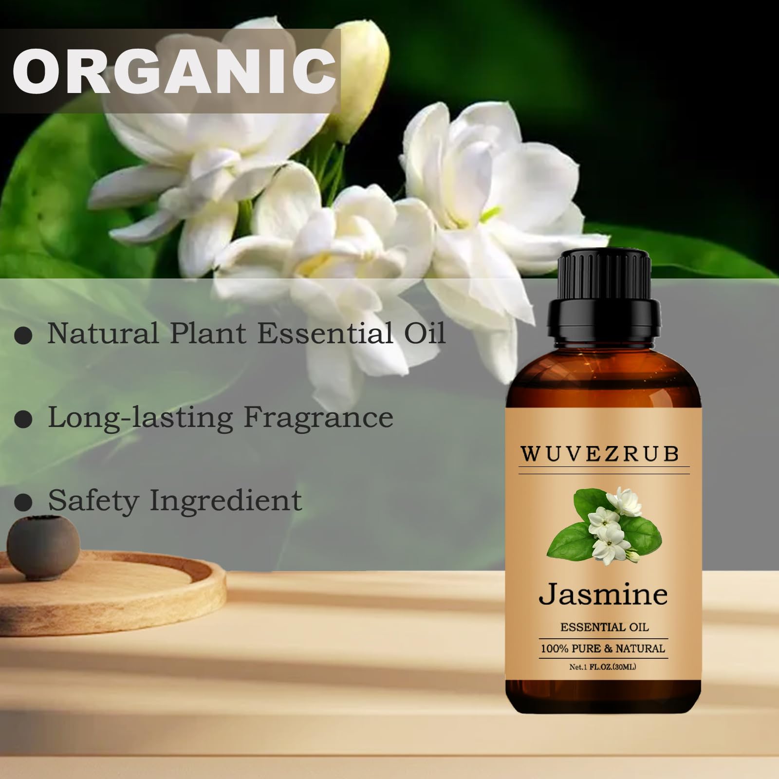 Wuvezrub Jasmine pour soins peau: ajoutez gouttes dans tonique.