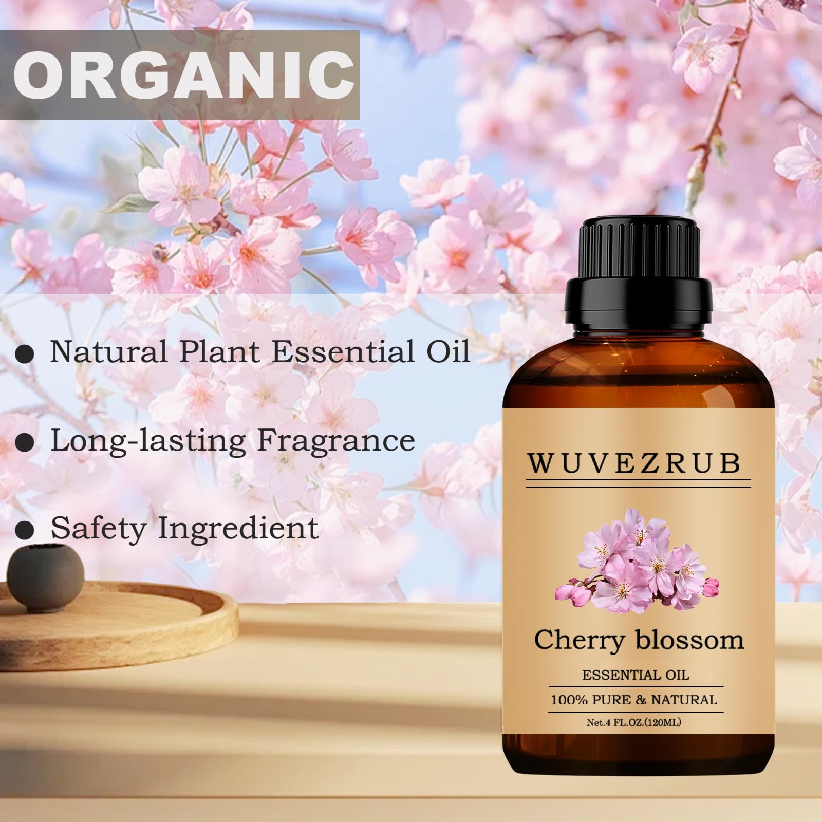 Soin de peau Wuvezrub Cherry Blossom, ajouts dans toner ou crème.