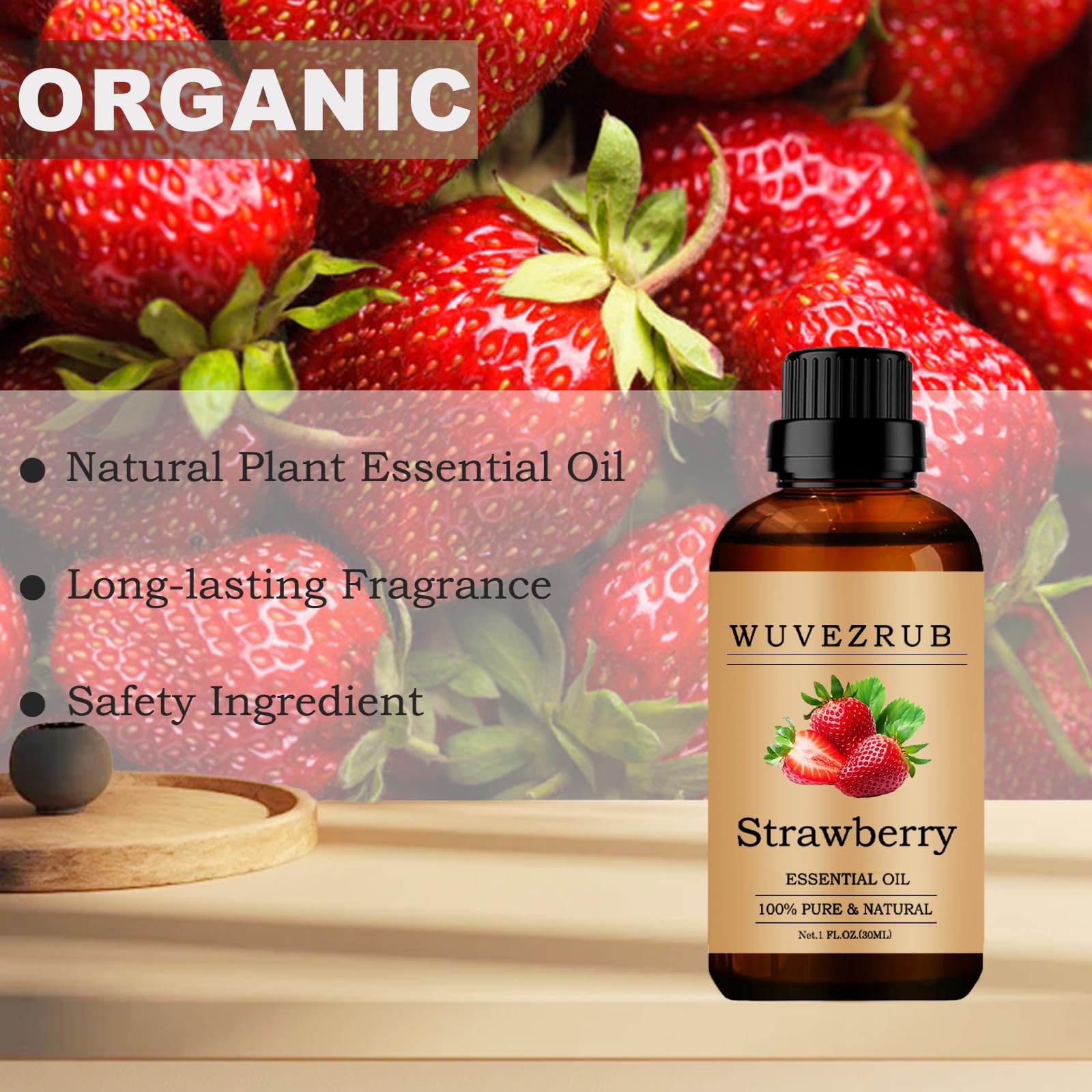Soin visage Wuvezrub fraise dans toner et crèmes pour parfum délicat.