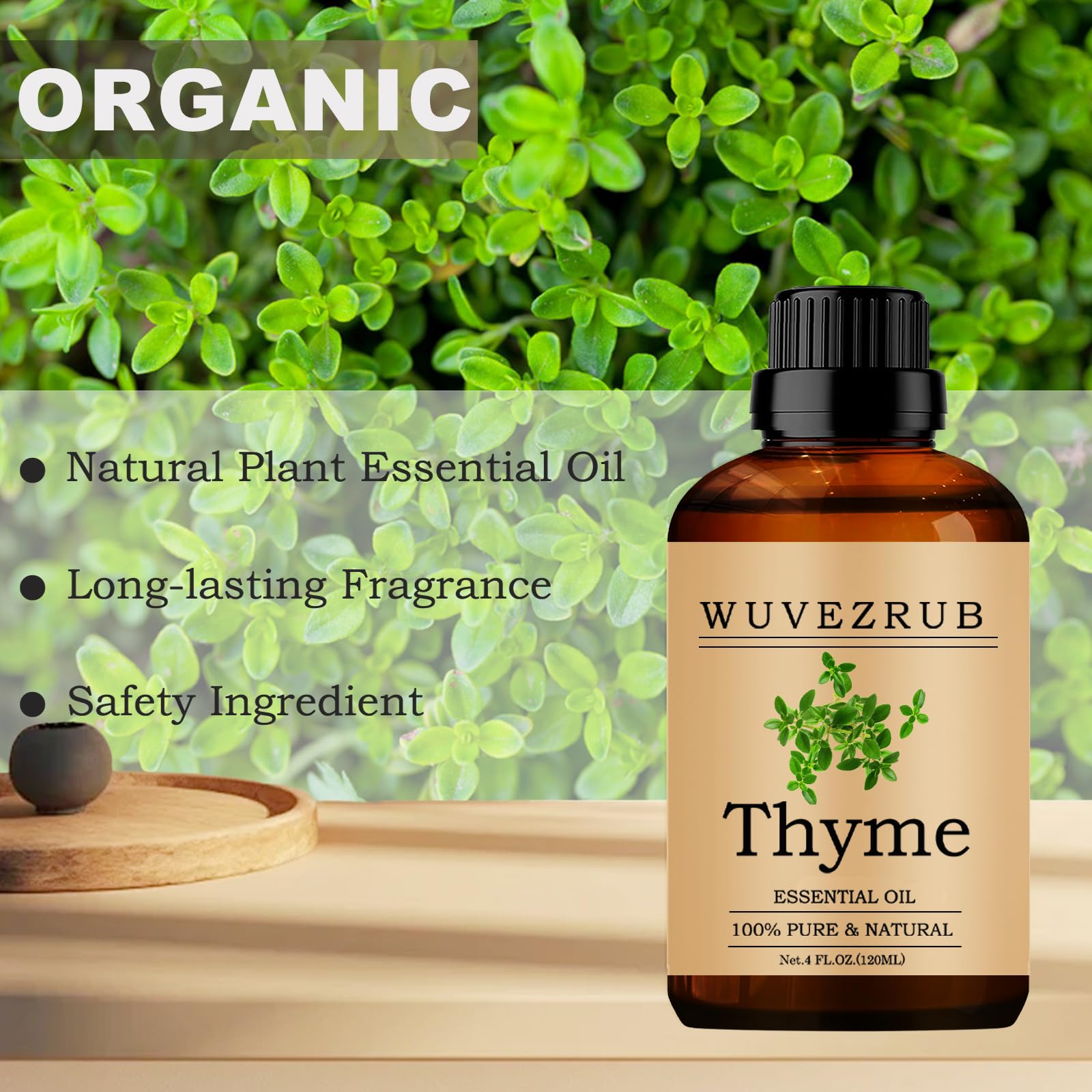 Wuvezrub Thym huile pour soin visage, sérum ou crème.