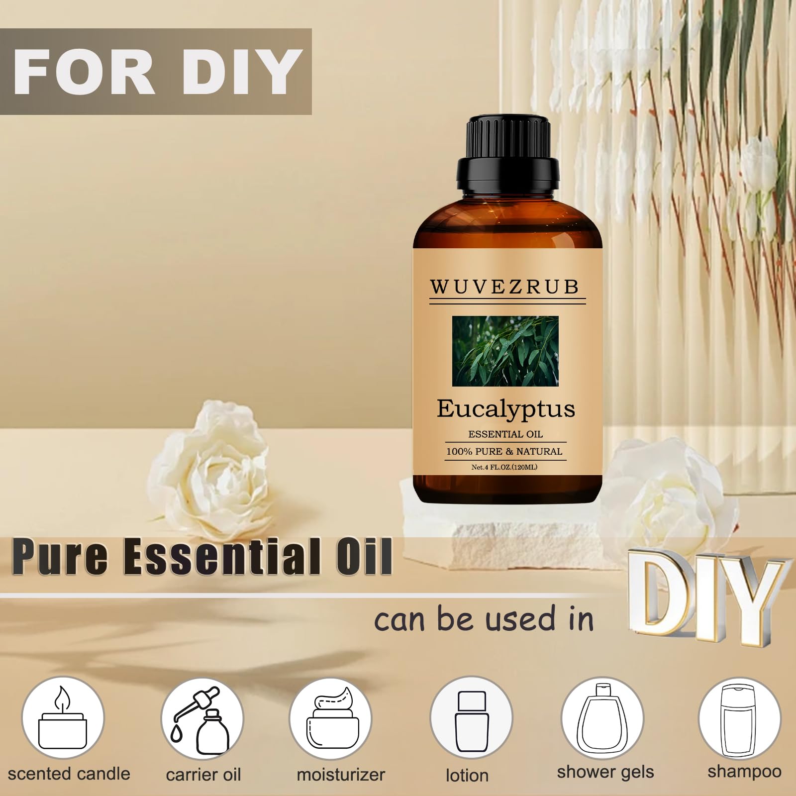 Wuvezrub utilisation maison: parfum subtil dans bougies et savons.