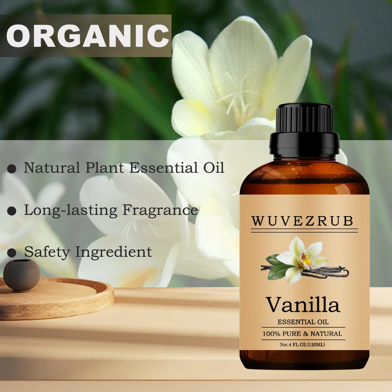 Wuvezrub vanille soin peau, ajoutée dans toner ou sérum