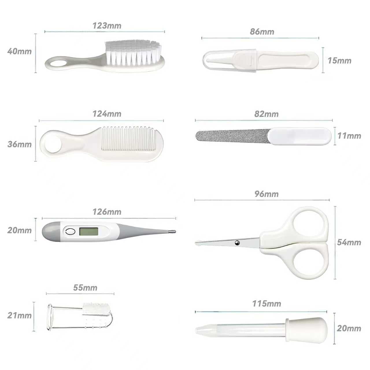 Brosse doigt bébé WXA pour nettoyer en douceur les petites dents et gencives.