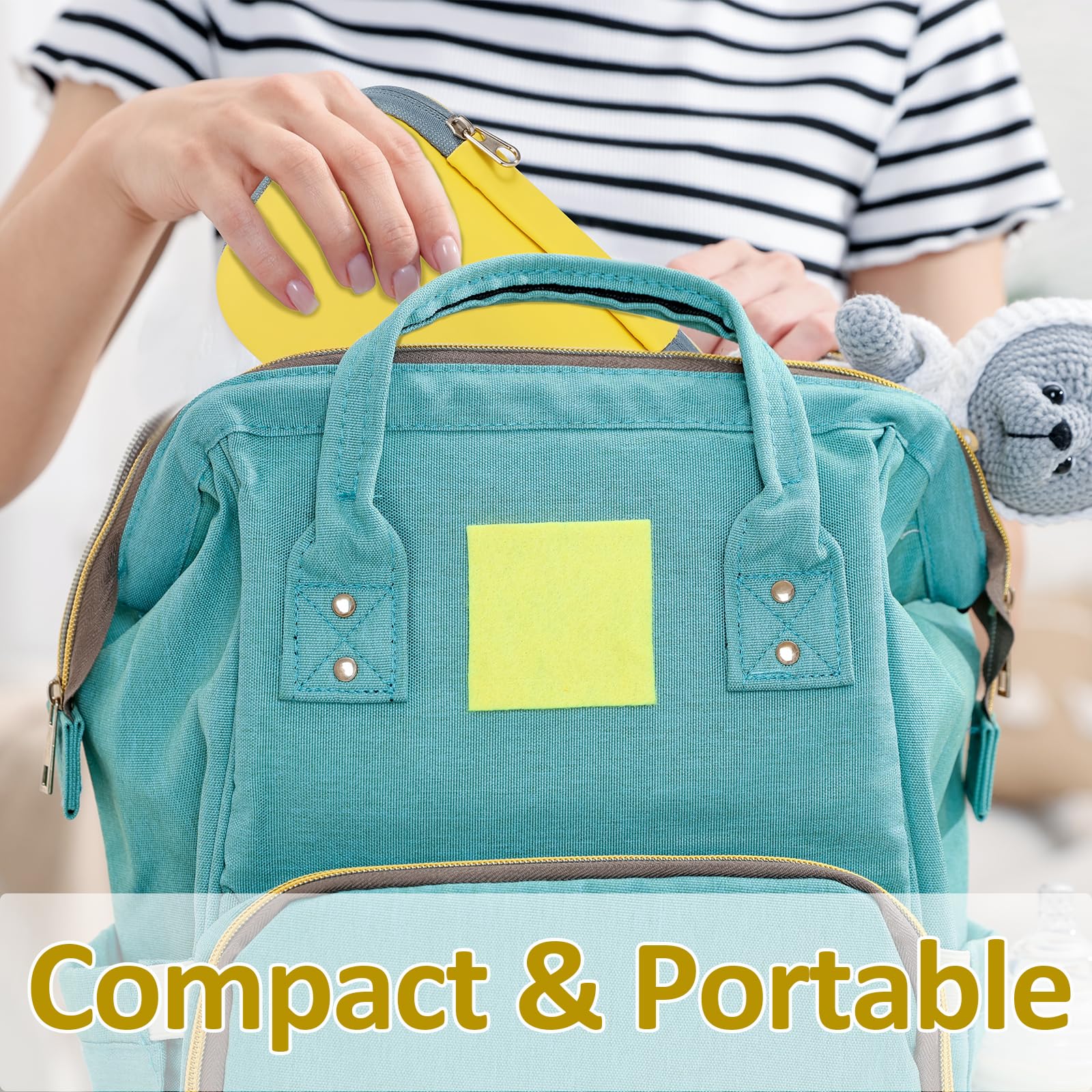 WXA-etui-eva-bleu-portable facilite rangement et voyage avec bébé.