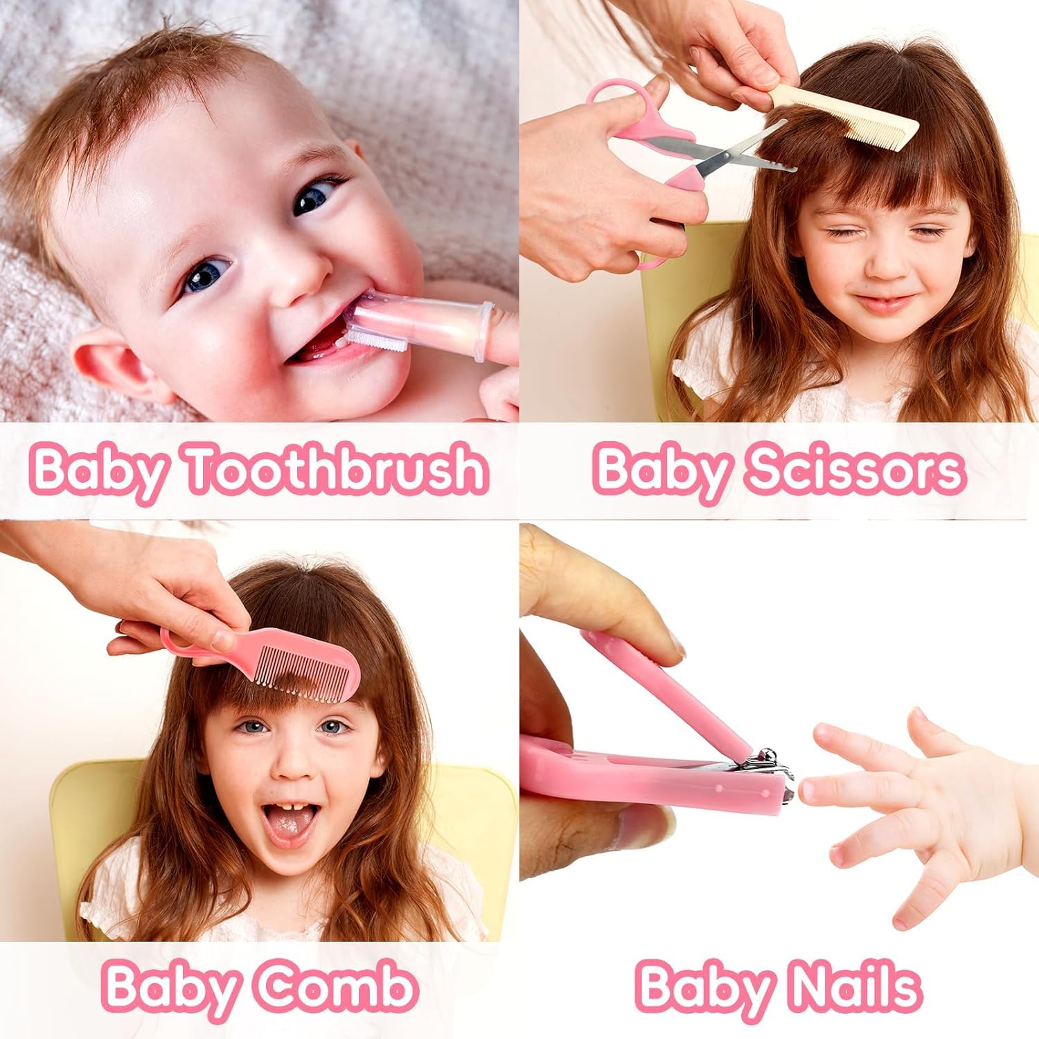 Kit WXA 14-en-1 : ciseaux bébé, coupe sûre et précise.