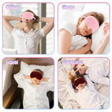 Masque yeux doux velours rouge WY LIGHTING LEVEL – idéal pour voyage et sommeil