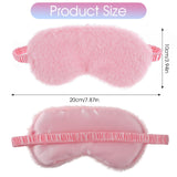 Masque yeux peluche rouge WY LIGHTING LEVEL – isolation lumineuse pour repos rapide
