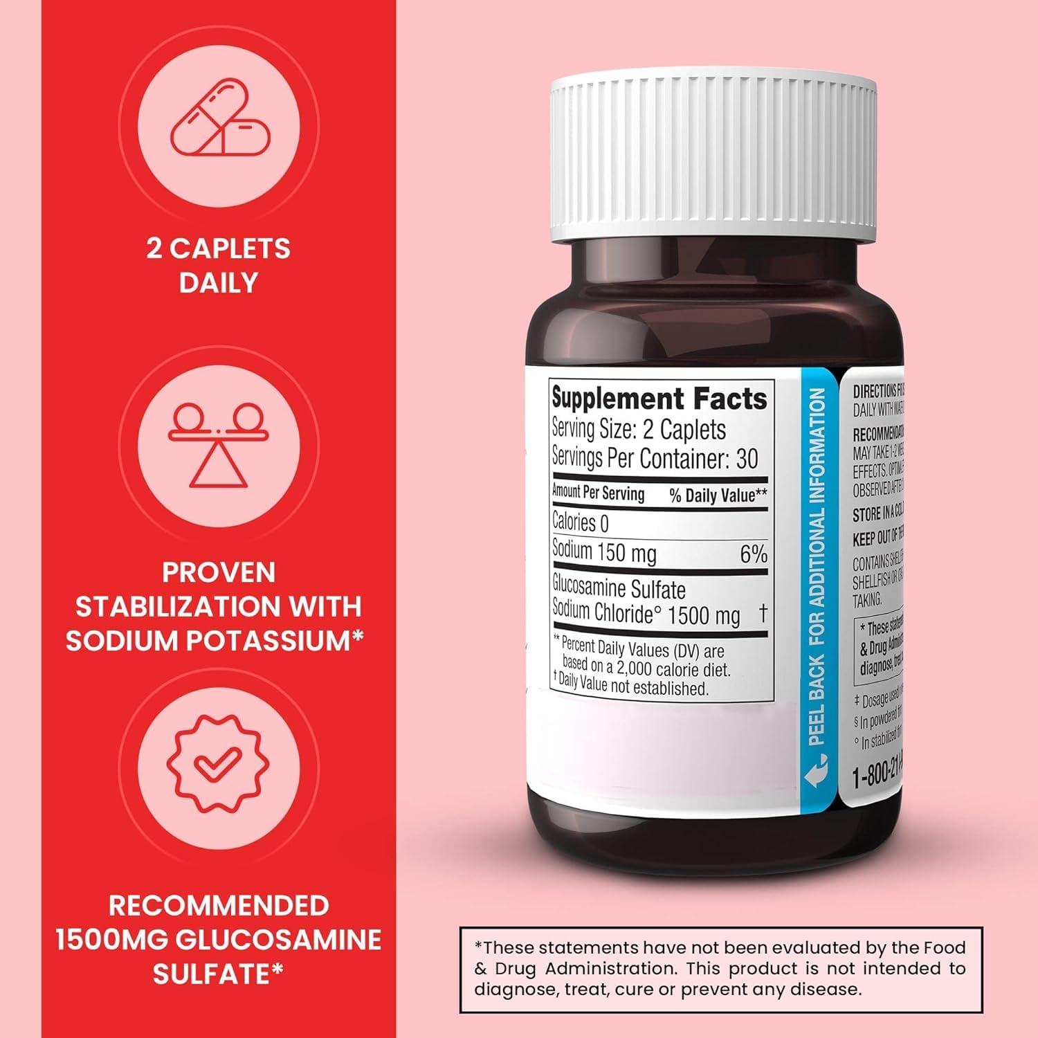 DONA WynnPharm, étiquette lisible rappelant les bénéfices pour les articulations.