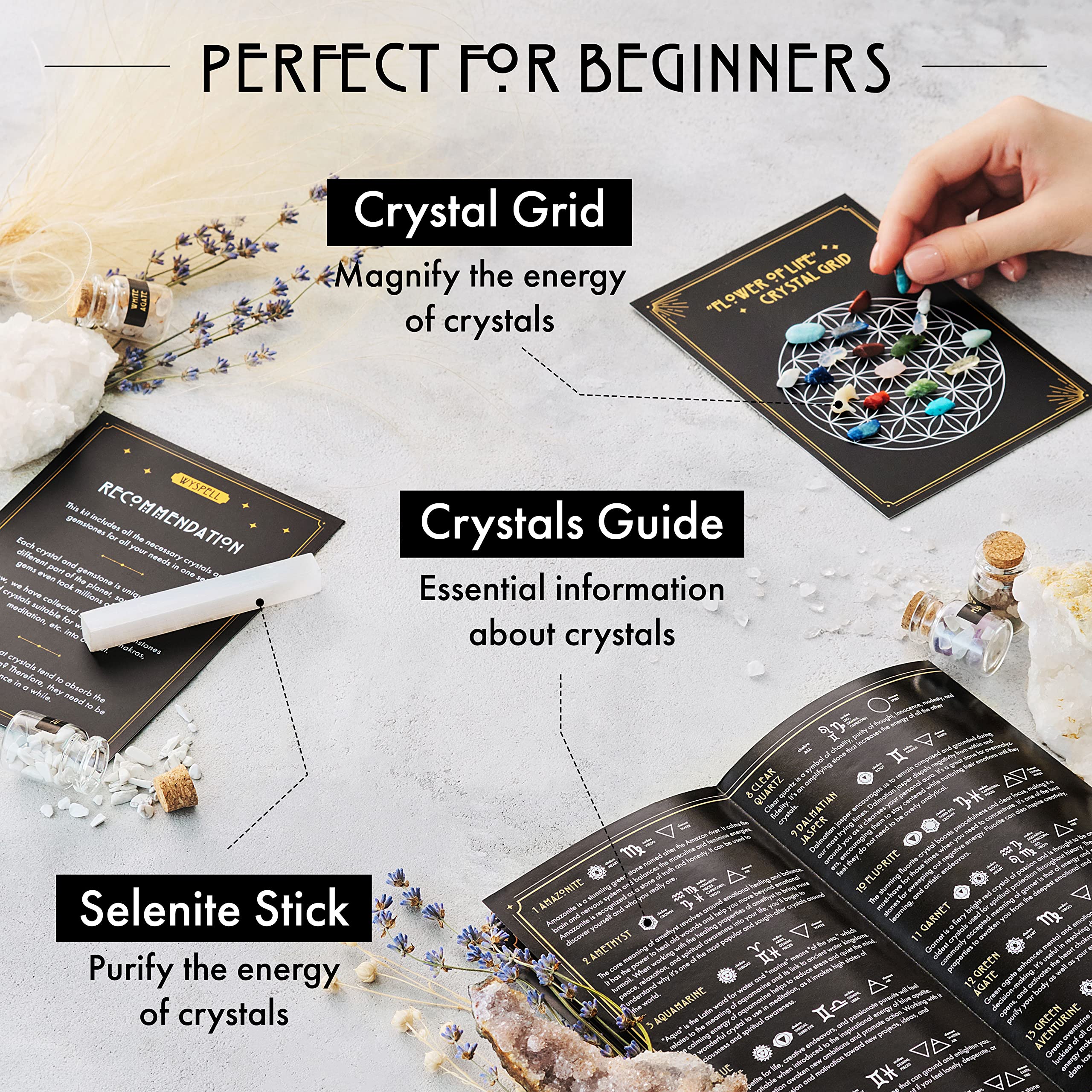 Wyspell guide cristaux rituel, référence pratique pour vos pratiques.