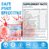 WyuuKi Calcium Citrate Gummies – étiquette claire, conseils nutritionnels faciles à lire.
