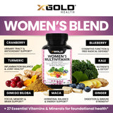 Mélange super-aliments bio cranberry-kale-gingembre pour un apport nutritionnel.